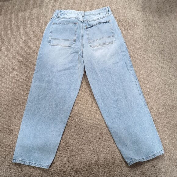 Kennedy Denim Co. Wide Tapered Leg Jean Misfit NH-070387P Light Wash Sz 28 - Picture 3 of 10